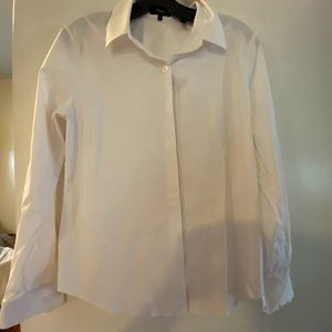 ⭐️ Theory white button up blouse BLACK FRIDAY SALE